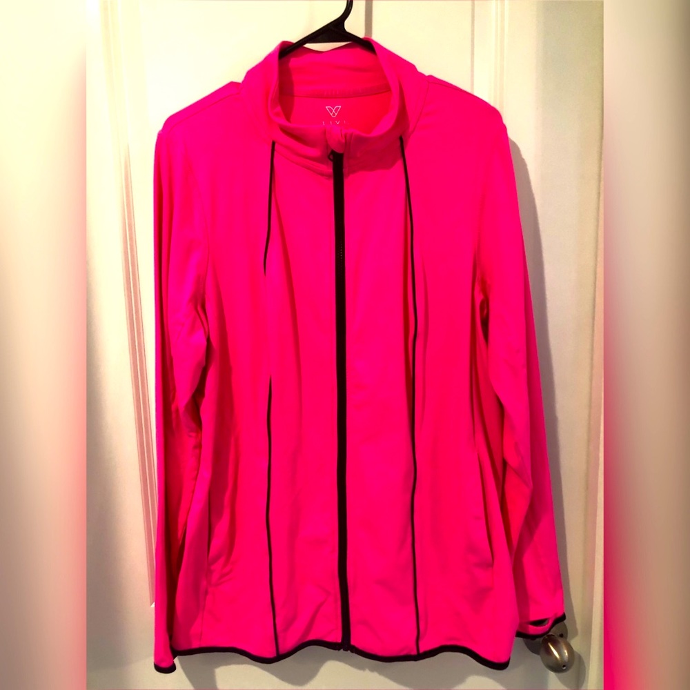 Hot pink active jacket